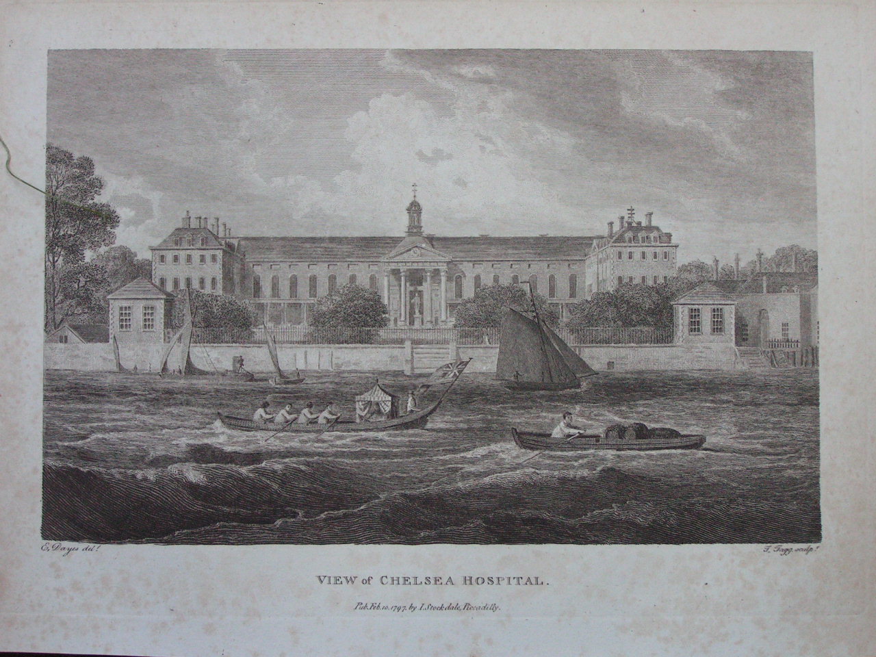 Print - View of Chelsea Hospital. - Tagg